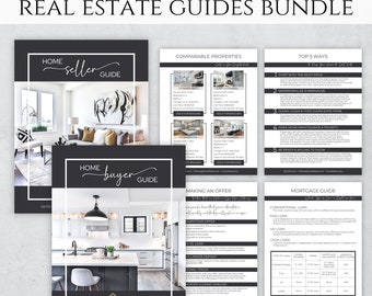 Realtor Presentation Buyer and Seller Guide Templates, Real Estate Packet for Buyers and Sellers, New Client Buyer & Listing Presentation