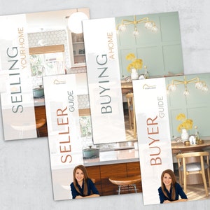 Realtor Buyer Packet & Seller Packet, Seller Guide and Buyer Guide Real Estate Marketing Templates, Buyer Presentation, Listing Presentation