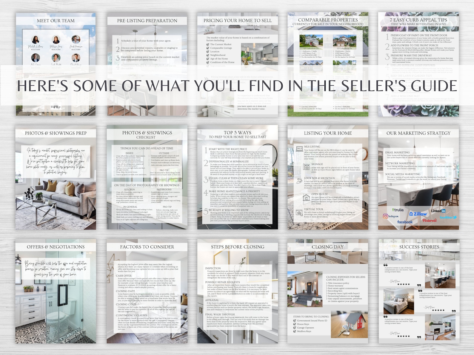 Seller Guide and Buyer Guide Bundle, Listing Presentation for Real ...