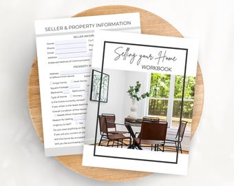 Seller Questionnaire, Real Estate Pre Listing Packet, Listing Presentation Seller Workbook, New Client Packet, Canva Questionnaire Template