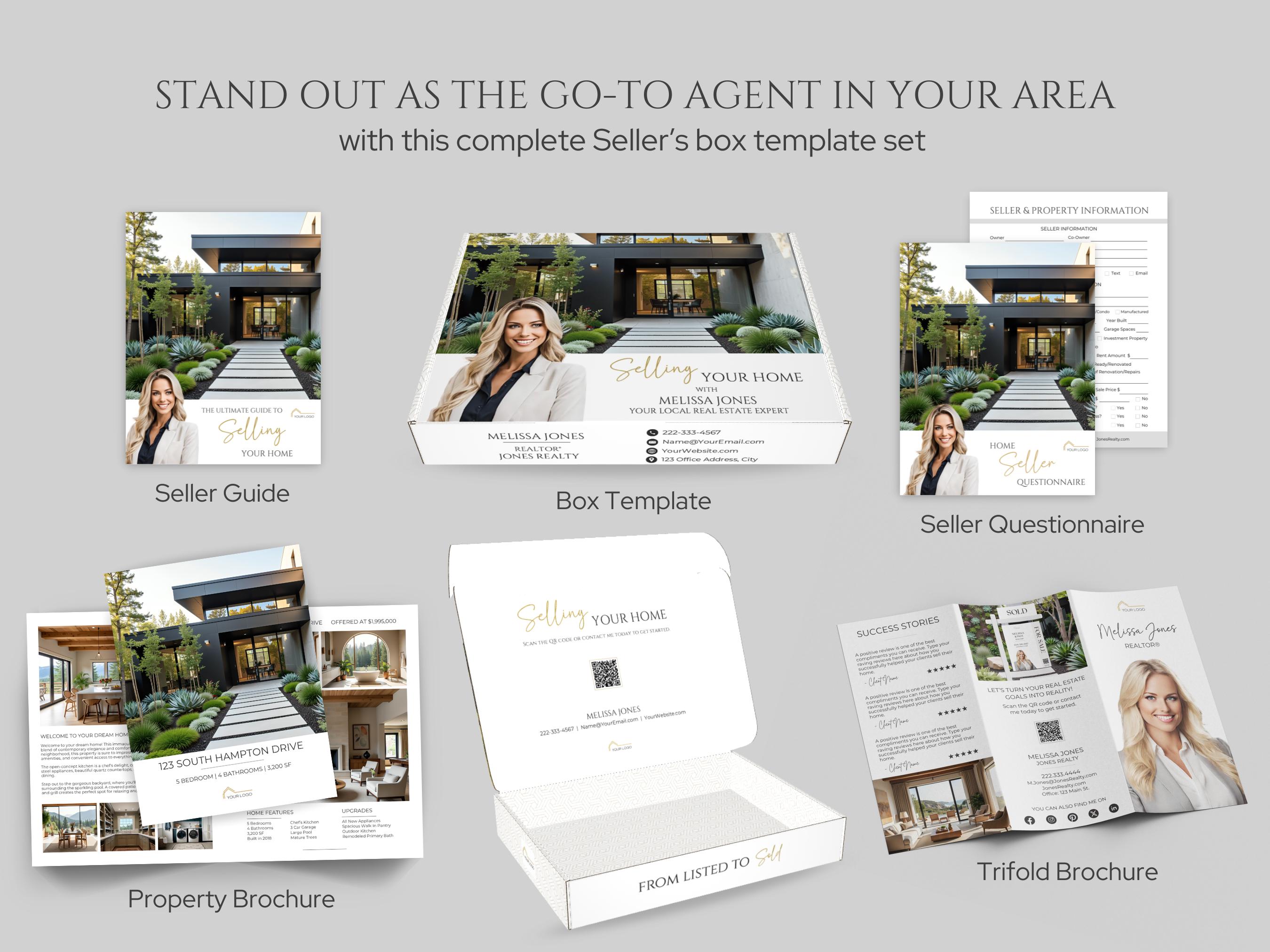 Listing Presentation Box Templates, Real Estate Pre-listing Kit, Luxury ...