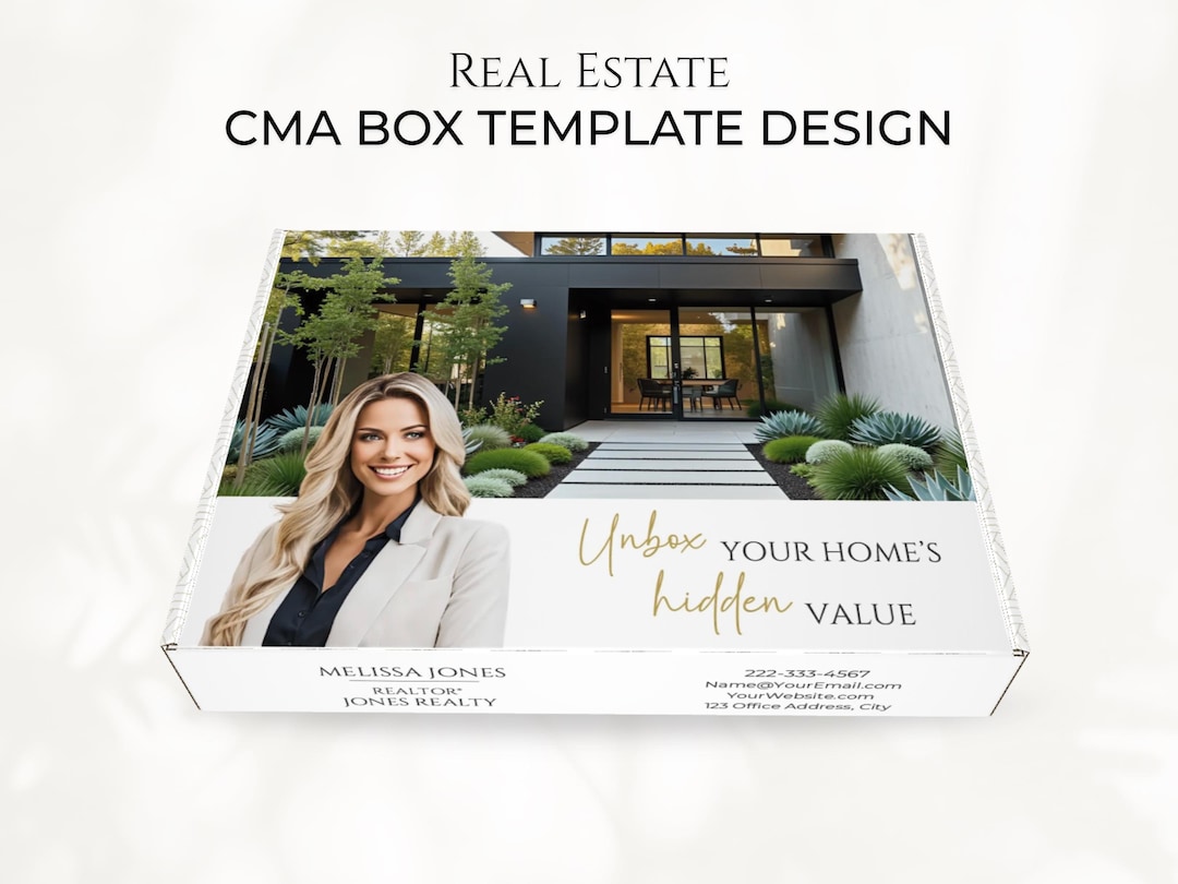 CMA Box Template, Realtor Listing Presentation Box, Luxury Real Estate ...