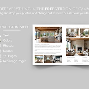 Modern Real Estate Property Brochure, Luxury Listing Brochure Canva Template, 4 Page Property Flyer, For Sale Flyer, Real Estate Marketing image 7