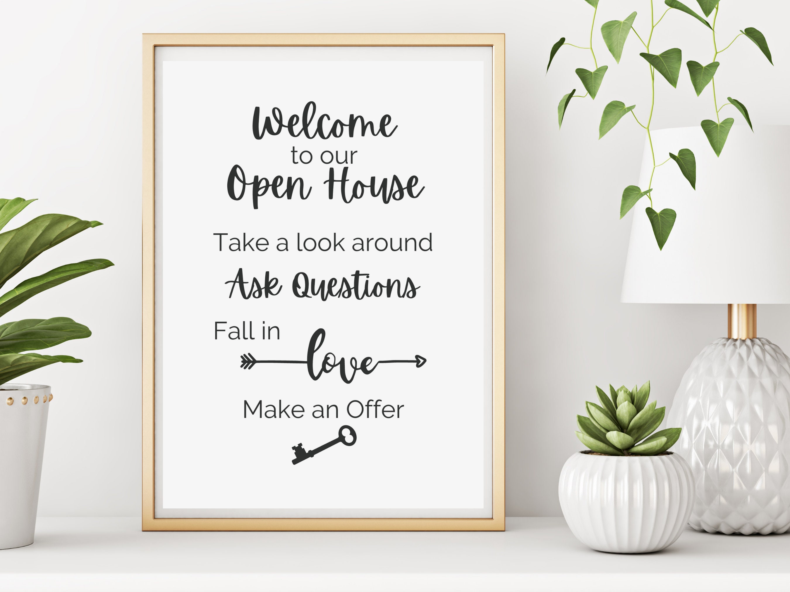 Real Estate Open House Welcome Sign PDF - Etsy, image size:2700x2025