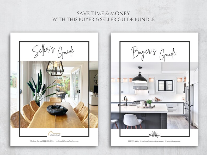 Modern Real Estate Seller Guide and Buyer Guide Bundle, Buyer ...