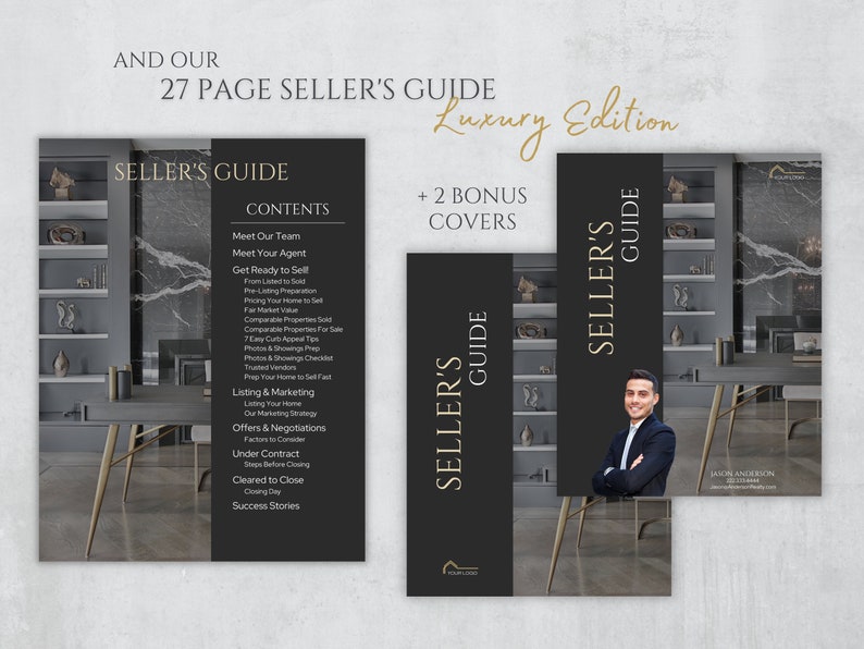 Luxury Real Estate Seller Guide, Black & Gold