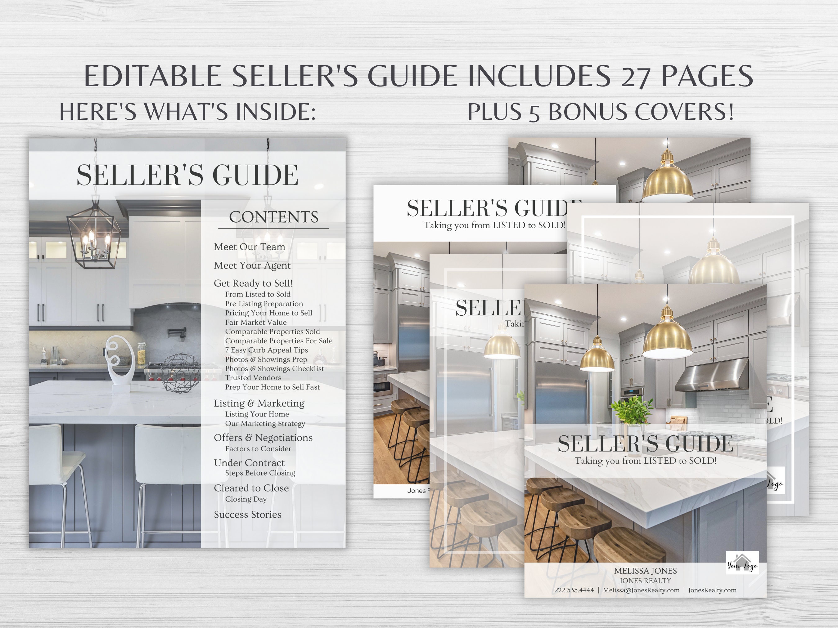 Seller Guide and Buyer Guide Bundle, Listing Presentation for Real ...