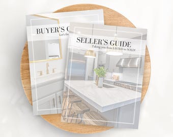 Real Estate Buyer Packet & Seller Packet Bundle, New Client Realtor Packet, Listing Presentation for Real Estate, Buyers Guide Sellers Guide