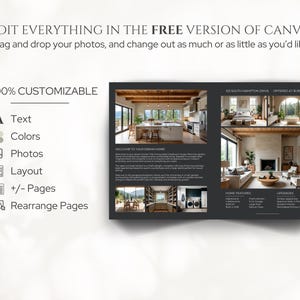 Luxury Real Estate Listing Brochure, 4 Page Modern Real Estate Flyer, Luxury Real Estate Marketing, New Listing Property Brochure Template bild 6