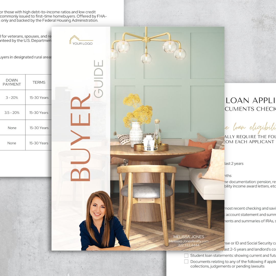 Buyers Guide Real Estate, Buyer Presentation, Home Buyer Guide, Canva