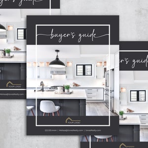 Real Estate Buyer Guide Template, Realtor Buyer Packet, Canva Buyer Presentation, Buyers Guide, Home Buying Process, Homebuyer Guide