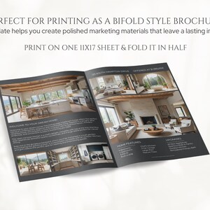 Luxury Real Estate Listing Brochure, 4 Page Modern Real Estate Flyer, Luxury Real Estate Marketing, New Listing Property Brochure Template bild 5