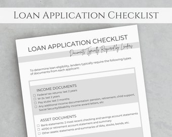 Mortgage Application Checklist, Mortgage Pre-Approval, Real Estate Buyer Tips, Editable Loan Officer Template, Home Loans, Realtor Flyer