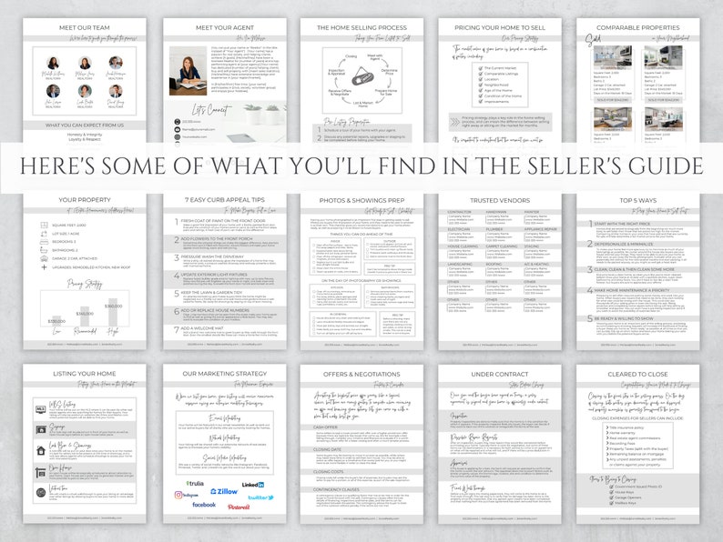 Buyer and Seller Guide Real Estate, Listing Presentation & Buyer ...