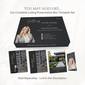 Luxury Real Estate Marketing Templates, Home Buyer and Seller Guides, Realtor Buyer Packet and Listing Presentation Packet, Black & Gold afbeelding 11