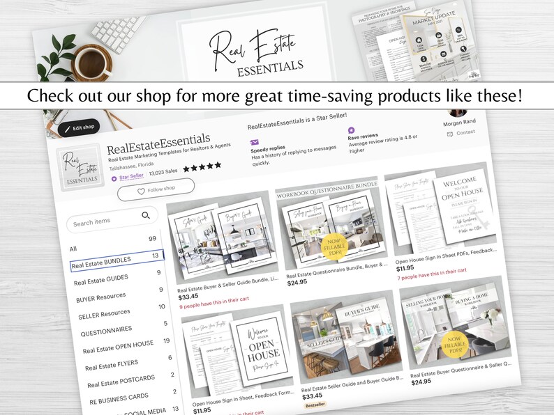 Closing Costs Chart for Buyers & Sellers Real Estate Closing Etsy