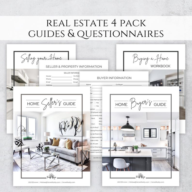 Real Estate Bundle: Home Buyer Guide and Seller Guide & New Client ...