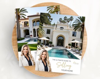 Luxury Seller Guide and Buyer Guide Bundle, Real Estate Marketing Templates, Buyer Presentation & Listing Presentation, Canva