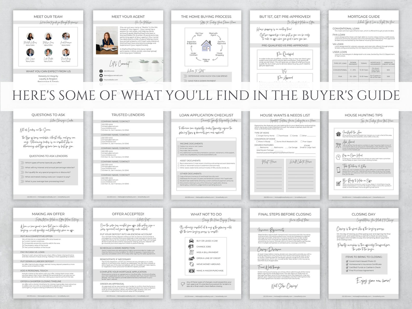 Real Estate Home Buyer's Guide: Realtor Presentation (canva Template ...