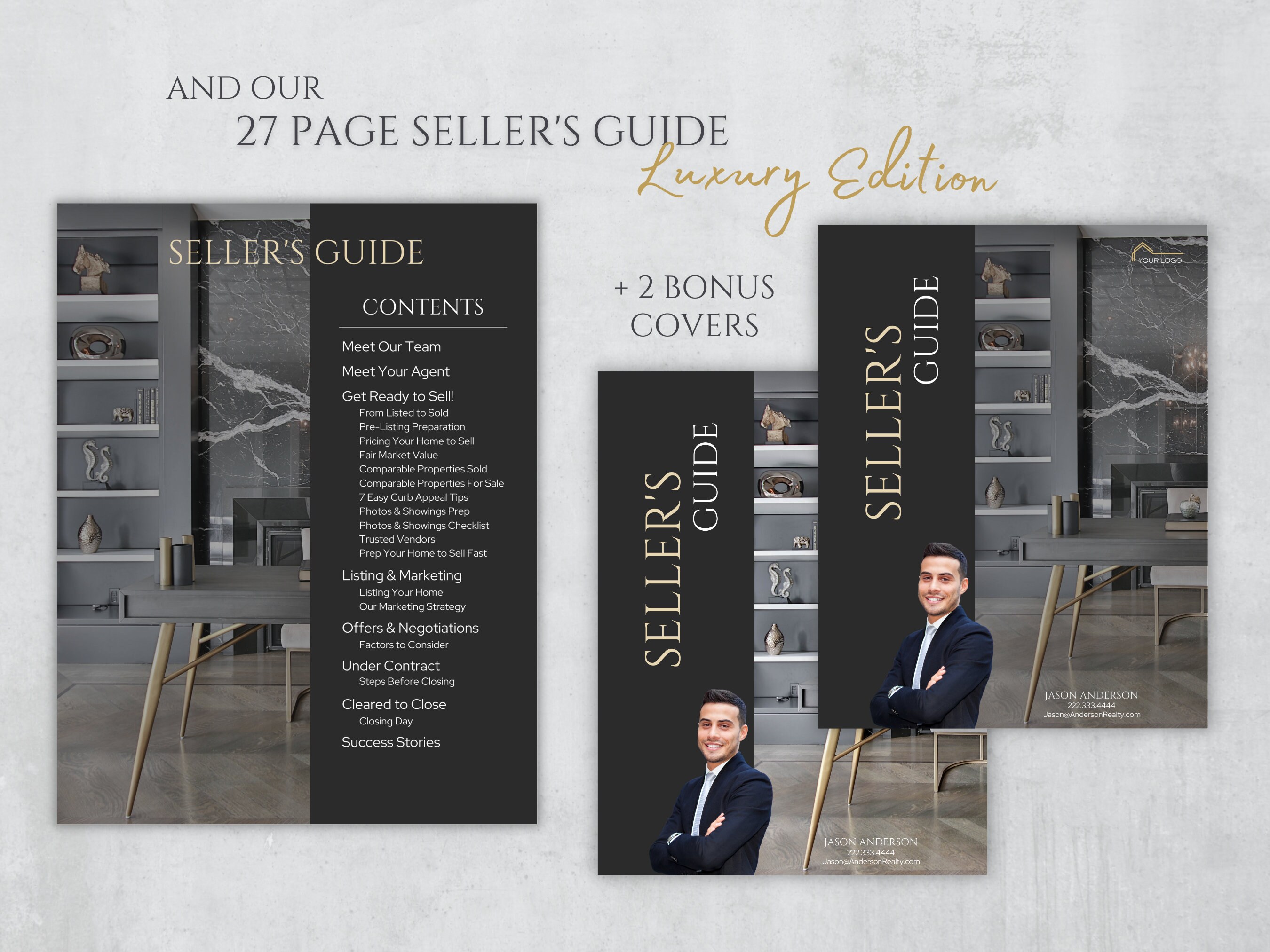 Luxury Seller Guide and Buyer Guide Bundle, Real Estate Templates Buyer ...