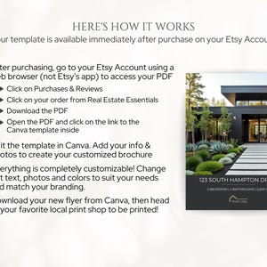 Luxury Real Estate Listing Brochure, 4 Page Modern Real Estate Flyer, Luxury Real Estate Marketing, New Listing Property Brochure Template bild 9
