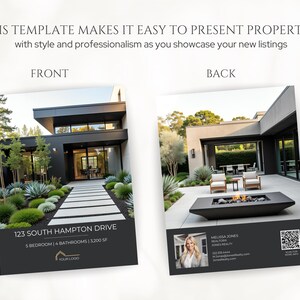 Luxury Real Estate Listing Brochure, 4 Page Modern Real Estate Flyer, Luxury Real Estate Marketing, New Listing Property Brochure Template bild 4