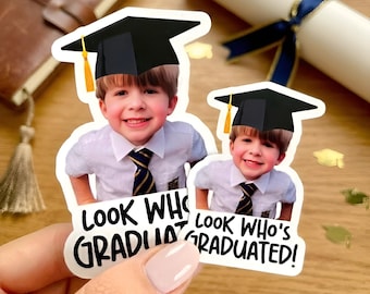 Custom Photo Graduation Sticker, Personalized Ceremony Party Gift Sticker