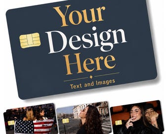 Custom Photo Credit Card Skin, Personalized Waterproof Bank Card Stickers