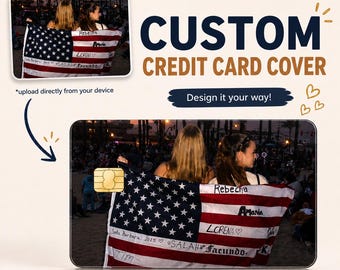 Custom Photo Credit Card Skin, Personalized Vinyl Skin, Waterproof Bank Card Sticker