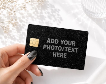 Vinilo personalizado para tarjetas de crédito, pegatinas personalizadas para bancos, envoltura de vinilo impermeable para tarjetas.