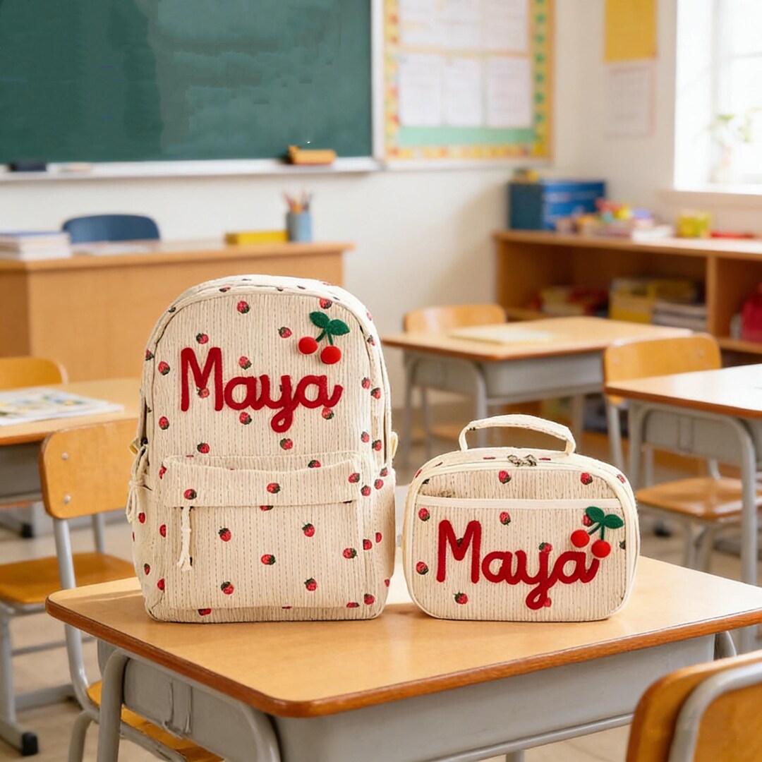 Personalized Backpack / Lunch Bag Set - Custom Back to School Gift for ...
