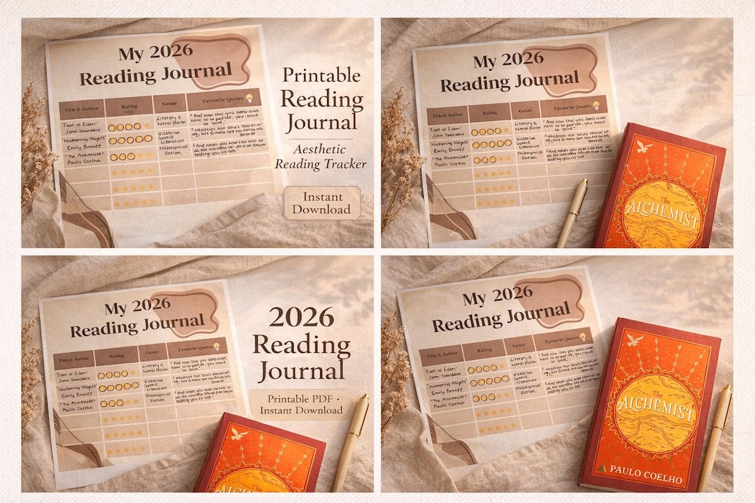 My 2026 Reading Journal - Printable Book Tracker - Etsy Australia