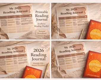 My 2026 Reading Journal - Printable Book Tracker - Etsy