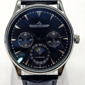 Vintage Jaeger LeCoultre Master Control Moonphase Automatic Men's Wrist Watch Free Shipping