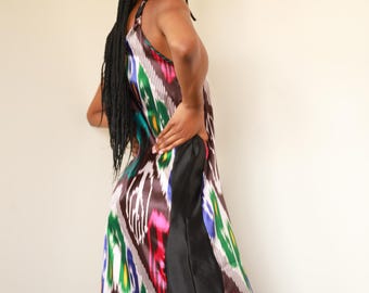 Vestido único de seda y cáñamo