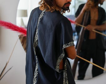 Kimono unisex hemp and silk