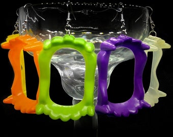 Vampire Teeth Spooky Fun Halloween Earrings
