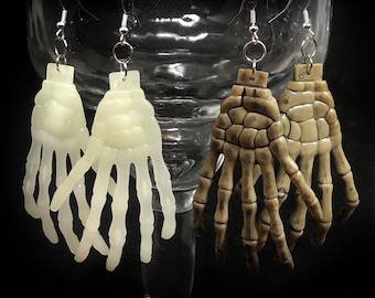 Skeleton Hands Dangle Earrings