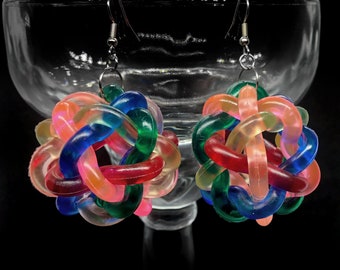 Colorful Jumbly Ball Earrings