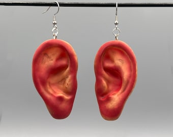 Dangling Severed Zombie Ear Earrings