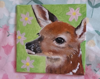 Fawn - mini canvas painting