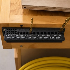 Imperial Drill Bit Organizer Set | SAE Fractional Wall Rack 1/16–1/2 Inch Storage