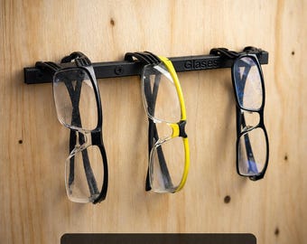 Safety Glasses Holder Wall Mount Rack, PPE Organizer, Glasses Storage Rack, Workshop Tool Wall Organizer, Garage Safety Glasses Holder