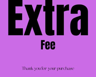 Additional Cost for Shipping or Customization