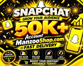 Snapchat-account met meer dan 50.000 Snapscores | Digitale download, snelle levering