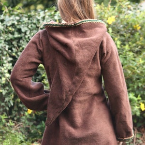 Elven tunic for women- Medieval tunic - SCA - Pixie hoodie -Psy hoodie- festival - pointy hood - hippie hoodie dress