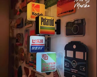 Lysande japanska Konbini-skyltmagneter, Tokyo Street Decor, Resesouvenirer