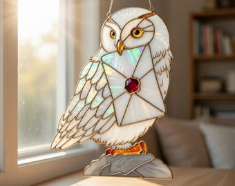 Owl Window Suncatcher:  Style Acrylic Bird Window Decoration