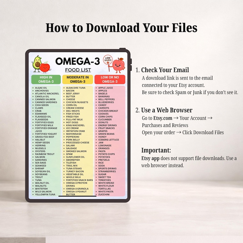 Omega 3 Food List Printable, High Omega 3 Foods Chart, Omega-3 Sources ...