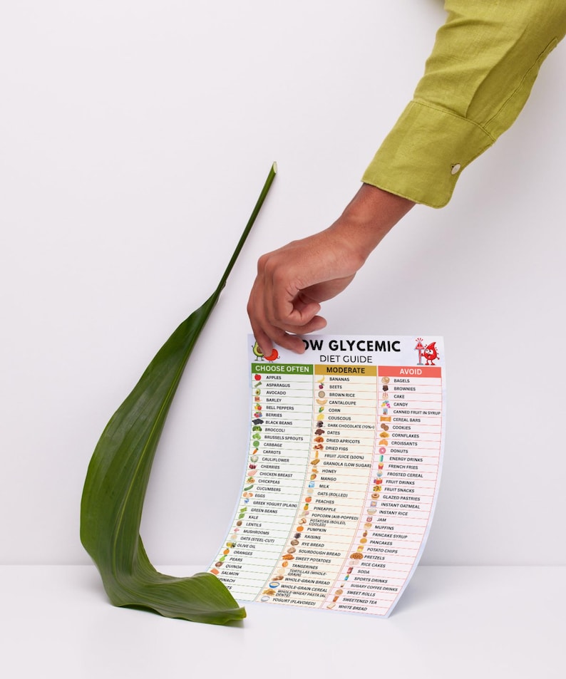Low Glycemic Food List Printable, Glycemic Index Chart PDF, Low GI ...
